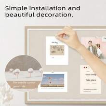 1pc Large Size Decorative Board, Multi-Purpose Photo Display Board, Office And Home Message Board Felt Board, Drill-Free Display Board Background Wall, Multi-Purpose Message Board, Suitable For Home, Study, Office Work, Christmas New Year Decoration, Photo Display, Message, Etc. - 1PC - View 7
