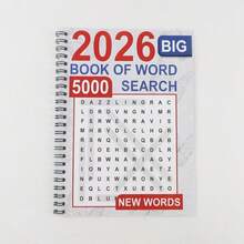 2026 大字體單字搜尋大書：5000個新單字，適合成人與長者的單字搜尋益智書，舒壓腦力遊戲活動練習冊，學校用品 - A - 查看 1