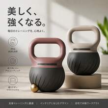 ケトルベル、ソフトケトルベル、4kg、握りやすい、滑り止めハンドル、筋力トレーニング、運動不足の方、脂肪燃焼、全身トレーニング、腹筋と背筋、ジムトレーニング、傷つきにくい、ソフトPVC素材製、衝撃吸収。 - トワイライトマウンテンレッド - チェックする 1
