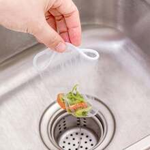 30/100pcs Disposable High Elasticity Anti-Clogging Kitchen Sink Strainer Filter Mesh, Home Vegetable Washing Basin Residue Collection Bag, Suitable For Food Waste - Easy To Use, Perfect For Daily Kitchen Cleaning, Essential Universal Kitchen Small Item - Filter - View 10