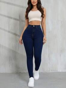Women Pants - Royal Blue - View 1