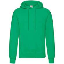 Fruit Of The Loom Unisex Adults Classic Hooded Sweatshirt - Kelly Green - View 1