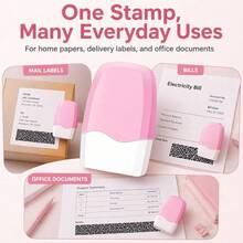 Confidentiality Stamp Roller Pen For Express Delivery Labels, Personal Privacy Protection, Anti-Leakage Scrambled Code Eraser, Password Protection Cover-Up - A - View 8