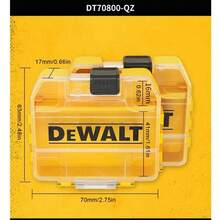DEWALT TSTAK 重型工具收納箱，螺絲起子頭、螺絲、螺帽、螺栓、零件收納箱，便攜式收納箱 DEWALT DT70800 - DT70800 - 查看 3