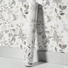 1 Roll 17.7 * 78.7/118.1 Inch Imitation Oil Painting Gray Watercolor Eucalyptus Leaf Self-Adhesive Wallpaper, Waterproof Peel And Stick Wallpaper, Suitable For Artistic Decoration Of Living Room And Bedroom Walls, DIY, Tenant's Old Wall Renovation - A - View 9