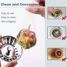 10/30/60PCS Disposable Kitchen Sink White Fine Mesh Filter Bag, Elastic Kitchen Sink Filter Mesh Trash Bag, Expandable, Anti-Clogging, Fits Most Sizes Sink Filter, Keeps Sewer Line And Garbage Disposal - A - View 8