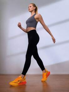 EDIXIM 2026 Spring/Autumn Mesh Breathable Sports Shoes Women's Non-Slip Wear-Resistant Shock-Absorbing Thick Sole Marathon Running Shoes - Orange - View 4
