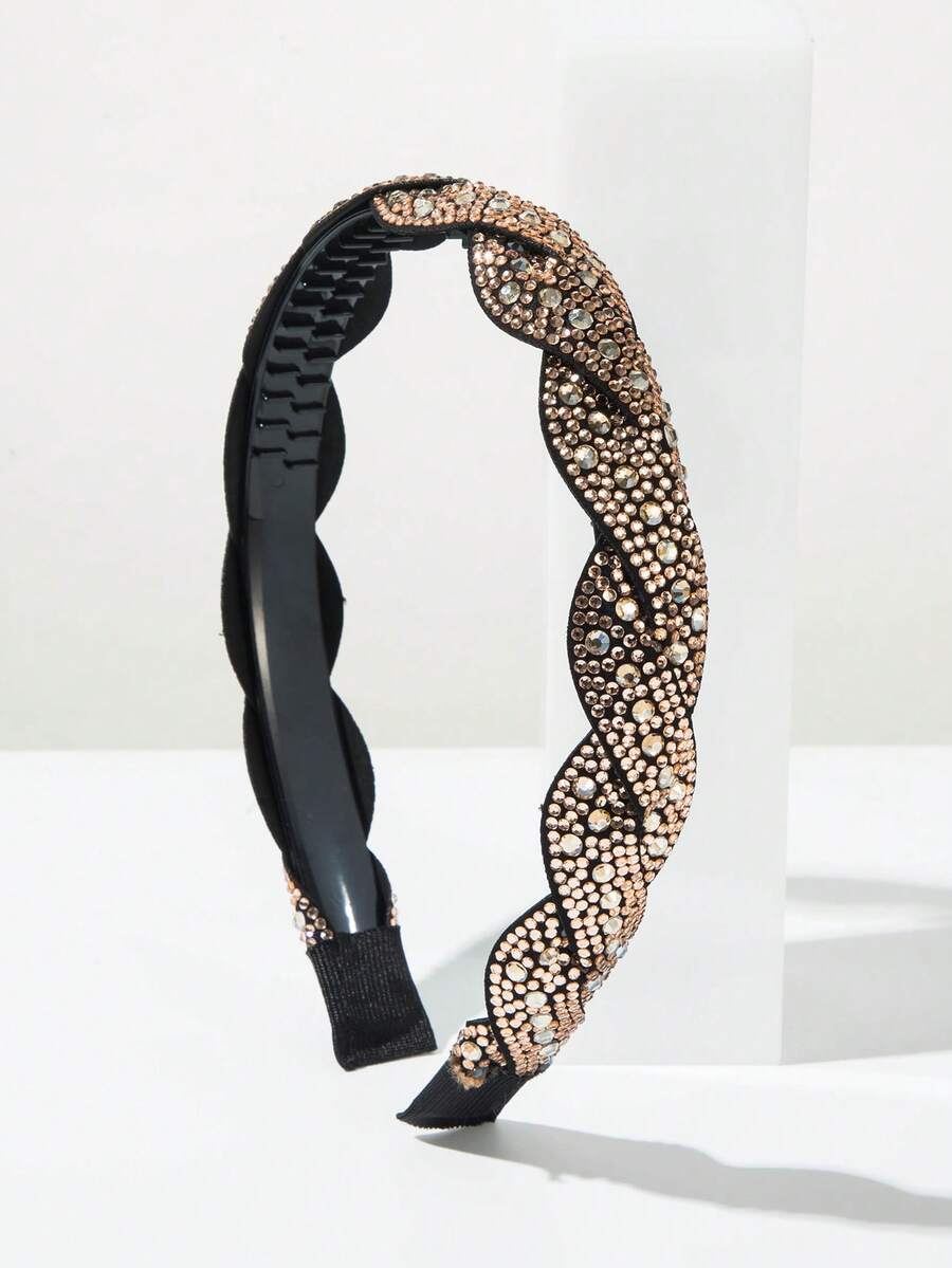 1pc Fashionable Gorgeous Colorful Chocolate Chip Headband Hair Accessory Hairband - FG921 - Brown - View 1