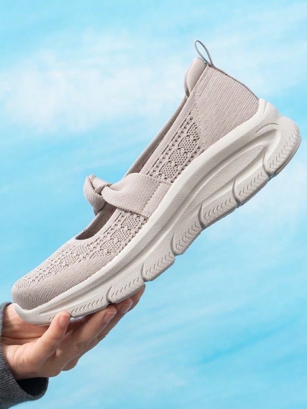 Skechers MODERN D'LUX 女款時尚淺口休閒鞋,輕量舒適極簡日常戶外運動通勤休閒鞋 159117-TPE - 灰褐色 - 查看 1