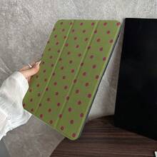 1pc Book-Style Polka Dot Protective Case - Flip Design With Multi-Angle Stand, Minimalist Polka Dot Pattern Protective Case With Pen Slot, Compatible With IPad 10.9/10.2/Air 5th Gen/Pro 11/10th Gen/9.7/Air 2/ (7th Gen)/ (8th Gen)/ Air 4/5/ Pro 11/ 10th Gen 10.9 Inch 2022 Smart Protective Case/ Air 13 (M3 2025) - Multicolor - View 7