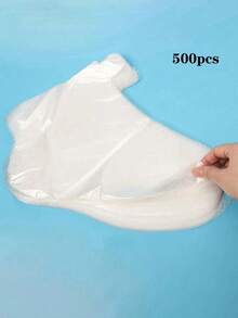 100/300/500pcs Transparent Disposable Foot Mask Bags, Foot Bath SPA Foot Mask Anti-Cracking Foot Care Tool Storage Bags - Multicolor - View 12