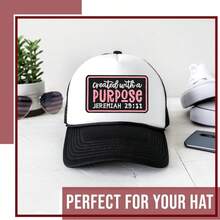 1pc Faith Theme Embroidered "Created With A PURPOSE JEREMIAH 29:11" Iron-On Patch, Suitable For Clothing, Bags, Hats, DIY Crafts, Etc. - 1pc Black - View 3