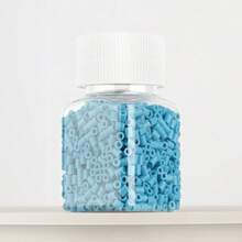 1100pcs/Set Blue Series Refill Melty Beads, DIY Pendant Decoration Keychain Bag Charm, Craft Making Material, Birthday, Graduation, Valentine's Day, Party Gift, 2.6mm Assorted Color Melty Beads Refill - 2.6mm Puzzle Beads - View 15