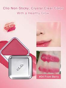 Clio Krim Perona Pipi & Bibir Essential K-Beauty, Ukuran Saku, Tekstur Krim Mudah Dibaurkan, Penggunaan Ganda untuk Bibir & Pipi, Kontur & Highlight, Dapat Dilapisi, Hasil Akhir Alami Berkilau, Tidak Berminyak, Ukuran Travel - 04 DARI BERRY - View 1