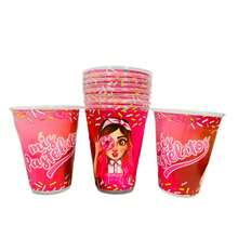 20 Vasos De Personajes Divertidos para Fiesta Aguinaldos Carton Cajitas Colores Cajita Adorno Regalo Bolo Volo Pascua Posada Recuerdo Decoracion Bodas Cumpleaños - Mis Pastelitos - Ver 1