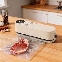 Compact USB Rechargeable Portable Automatic Vacuum Sealer, 1200mAh Battery With One-Touch Seal & Vacuum Buttons, Small Vacuum Packaging Machine For Snacks, Meat, Fruit, Vegetable Food Preservation - Essential Kitchen And Outdoor Picnic Tool - Multicolor - View 3