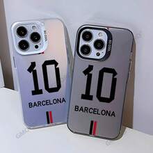 Minimalist Number 10  Case Suitable For 15 Pro Max, Niche  17 AIR, Premium 13 Pro Protective Cover - Silver Casing - Black - ZJ3908 - View 2