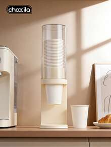 choxila 1pc Paper Cup Holder, Disposable Cup Dispenser, No-Drill Home Storage Box, Commercial Coffee Shop Bar Counter Paper Cup Rack, Suitable For Coffee Corner Storage, Home Gatherings And Holiday Gifts - Storage Rack - View 3