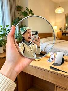 Round Convex Wall Mirror Suitable For Photography - Multicolor - View 6