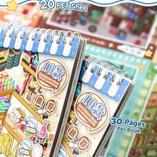 Stiker Adegan Tampilan Produk, Termasuk Toko Bunga, Toko Perlengkapan Seni, Toko Roti dan Toko Kelontong, Set Kolase Model 3D Mini Toko DIY Imersif, Perencana, Buku Harian, Jurnal, Alat Tulis dan Hadiah yang Indah - A - View 4