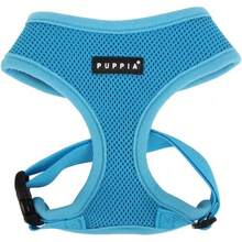 Authentic Puppia Soft Dog Harness, Red - Medium - Blue - View 1