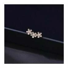 1pc 2PCS Small Flower Exquisite Brooch Pin For Clothing, Simple Shirt Anti-Exposure Button Collar Decoration Design Niche Brooch - Multicolor - View 5