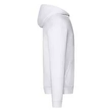 Fruit Of The Loom Mens Hooded Zip Sweatshirt Front Pouch Pockets 5szs - White - View 3
