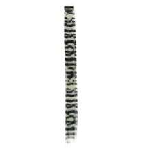 Extensões de Cabelo com Clipe Estampa de Zebra, 18 Polegadas (45cm) Peças de Cabelo Sintético Liso, Mechas de Cabelo Listradas de Leopardo Multicoloridas para Cosplay, Festa, Acessórios de Cabelo Diários, Halloween - Multicolorido - Visão 19