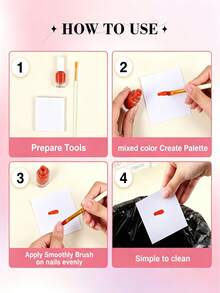 Nail Art Tools Peel-Off Waterproof Glue Mixing Palette Disposable Painting Mixing Paper Glue Mixing Paper - White - View 5