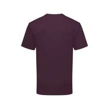 Fruit Of The Loom Mens Iconic Premium Ringspun Cotton T-Shirt - Dark Plum - View 2
