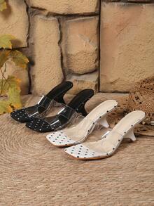 Modische sexy High-Heel-Sandalen für Damen, Sommerneuheit im Vintage-Stil, eckige Zehenpartie, dünne Riemen, offene Zehen, rückenfrei, verstellbare Schnalle, Knöchelriemen, Nischen-Design, gebogener asymmetrischer Kitten-Heel, reifer Stil, für Pendeln, Dates, Partys, Lässig, Urlaub und Festivals, vielseitig, elegant, dünner Keilabsatz - Weiss - Übersicht 10
