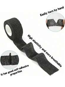 24 Rollos/12 Rollos/6 Rollos/1 Rollo Vendaje Autoadhesivo para Tatuajes, Vendaje Autoadhesivo de Agarre para Tatuajes, Cinta de Alta Elasticidad para Máquina de Tatuajes, Vendaje Deportivo, Vendaje Transpirable, Cómodo y Transpirable, Adecuado para Protección de Muñeca, Rodilla, Tobillo, También Utilizado para Cuidado de Mascotas, Protección Antideslizante para Tatuajes, Accesorios Esenciales para Artistas de Tatuajes en Festivales de Música, Herramientas para Tatuajes. Deportes al Aire Libre, Senderismo, Fiestas y Otros Equipos de Protección - Multicolor - Ver 4