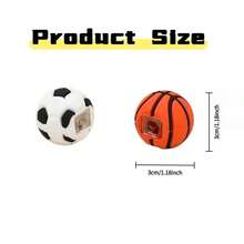 Creative Football/Basketball Shaped Pencil Sharpener, PVC Material, Mini Single Hole Pencil Sharpener, Back To School - Sets - View 4
