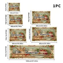 1pc Dish Drying Mat, Coffee Machine Mat, Strawberry Baking Scene Print Polyester Fiber Absorbent Mat, Durable, Highly Absorbent, Suitable For Dining Table, Cafe And More, Multipurpose Drainage Mat, Home Gift, Tabletop Decor - XYLSD-543 - View 15