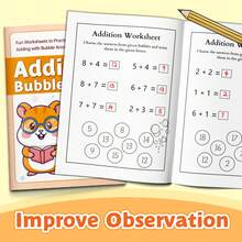 Children's Math Workbook: Addition, Subtraction, Multiplication Or Division Single Book Practice, Suitable For Mental Math Training, Number Ability Improvement And Daily Learning Back To School - Addition - View 6