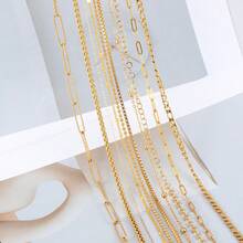 2m Fashion Stainless Steel O-Chain Round Circle Chain Lip Chain Cross Bead Chain For DIY Handmade Necklace Bracelet Jewelry Accessories - Chain - View 4