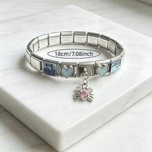 1pc Fashionable Ocean Fish Pendant Modular Bracelet For Women, Detachable And Interchangeable, Suitable For Beach Vacation And Daily Wear - Multicolor - View 4