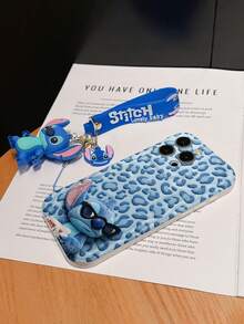 Disney Lilo And Stitch Phone Case : 3D Fluffy Pattern Border Protector Phone Soft Phone Case With A Free Cute Stitch Bracelet Chain Lanyard, Stitch, Lilo, Angel, For Apple 17 Promax 17 Pro 16 15 14 13 12 11 Pro Max XS Max X XR Soft Cover Summer Phone Case - 白色 - 查看 6