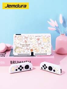New Switch 2 (2025) Game Console Accessories, Cute Fresh Style Theme, Kitten Rose Pattern Printed Switch Protective Case, Compatible With Switch 2/Switch NS/Switch OLED/Lite, Suitable For Switch 2/Switch Game Console Accessories, Full Set, Storage Bag, Card Slot Dock, Switch Protective Case, Best Gift For Switch Players - Multicolor - View 24
