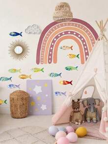 2/20/40pcs Unfinished Wooden Fish Hollow Decor Crafts, DIY Wooden Fish Ornaments, Paintable, With Jute Rope, Craft Supplies, Home Party Decorations, Open Design For Easy Hanging, Suitable For Halloween, Christmas - A - View 6