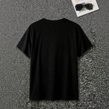 Camisetas de manga corta para hombre Impresión Gráfica Búsqueda Evangélica de la Verdad Estampado duradero Estilo para ir al trabajo Camiseta casual estilo hip hop - Negro - Ver 2