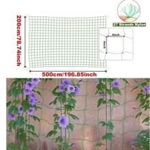 Plant Climbing Net,Nylon Garden Climbing Net,[ Green Net For Climbing] Heavy Pp Garden Grid Net,Loofah Morning Glory Flowers Vine Plants Climbing Net Cucumber Vine Grow Holder Trellis Netting,Multiple Sizes Available,Cucumbers,Tomatoes,Beans,Grapes - Green - View 3