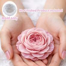 Resin Casting Mold 3D Peony Flower Silicone Mold Heat-Resistant Non-Stick Easy Release Clear Texture Layered Effect Suitable For Aromatherapy Candles, Plaster Fragrance Stones And Other Creative Crafts - A - View 4