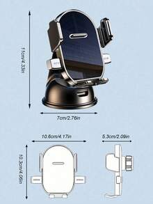 Giá đỡ điện thoại trên bảng điều khiển xoay 360° - với đế hút chân không, cơ chế tự khóa, chống rung, giá treo điều hướng ô tô đa năng - A - Xem 11