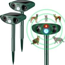ENSSU ﻿ Solar Ultrasonic Animal Repellent Outdoor, Ultrasonic Cat Deterrent With Motion Sensor And Flash Light,Waterproof Pest Repeller Animal Deterrent For Garden Yard Cats, Dogs, Skunks, Raccoon Birds Squirrels - Multicolor - View 10