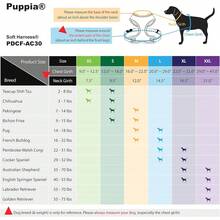 Authentic Puppia Soft Dog Harness, Red - Medium - Mocha Brown - View 5