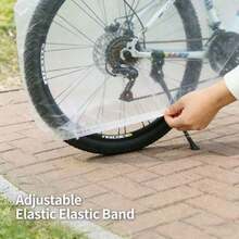 1/2/3/5pcs Universal Disposable Thin Bicycle Cover, Transparent Waterproof Dustproof Bike Protector, Suitable For Mountain Bike/Road Bike/Electric Bicycle, Indoor And Outdoor Use - Multicolor - View 8