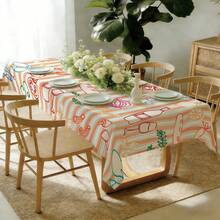 1 pieza Mantel con estampado de rayas de comida italiana dibujado a mano de colores, estilo mediterráneo occidental con frutas, verduras y vino, 140*220cm/140*180cm/140*140m/90*140m, material de poliéster estampado, decoración de mesa, decoración del hogar, decoración de cocina, mantel rectangular, mantel cuadrado, decoración del hogar adecuada para picnic, camping, fiesta, buffet de restaurante, decoración del hogar, decoración de sobremesa, bricolaje del hogar - Multicolor - Ver 9