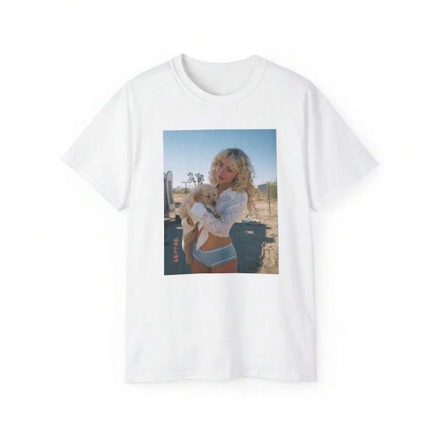 2026 Y2K Vintage Tee Cotton Vintage Style Tee - White - View 1