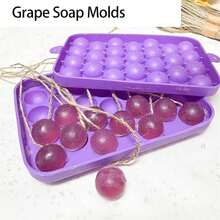 Silicone DIY Soap Making Kit Grape Soaps Molds Exquisite Mold For Handmade Soap Making Gift (Without Soaps) - A - View 5
